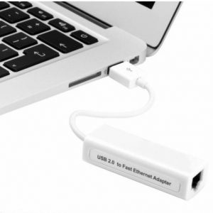 Adaptador USB 2.0 - RJ45 100Mb Macbook Air Apple & PC