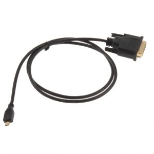 Cabo Adaptador Micro HDMI to DVI /M Dourado